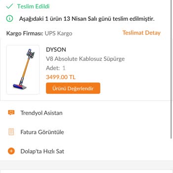Dyson V8 Şarjlı Dikey Süpürge Aldım Mağdurum Pişmanım