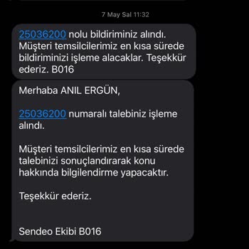 Sendeo Sahte Teslim Bildirimi