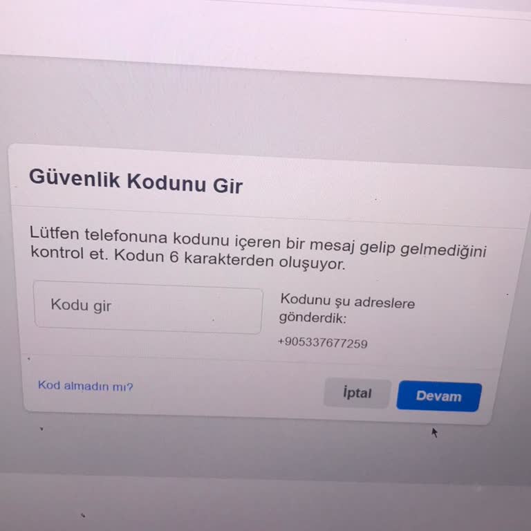 Facebook Şifre Değişikliği Yapamıyorum