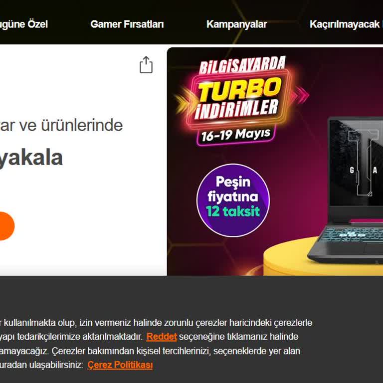 Hepsiburada "Çerez Politikası" Her Yenilemede Tekrar Tekrar Karşıma Geliyor