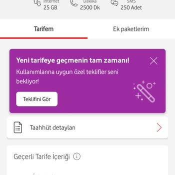 Vodafone'nun 6 Kat Zamlanan Tarifeleri