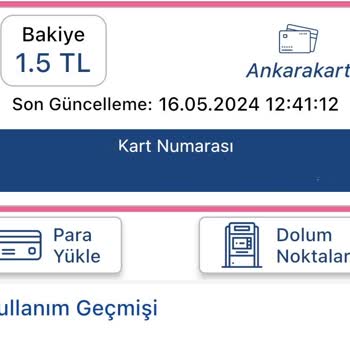 EGO Genel Müdürlüğü Para Kartımda Gözükmüyor