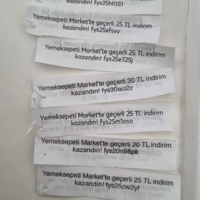 Yemeksepeti Market Şans Kurabiyesi İndirim Kodu Sorunları