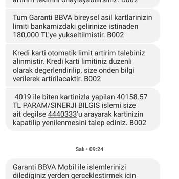 Garanti BBVA  Kredi Kartı Bilgilerimin Kötüye Kullanılması!