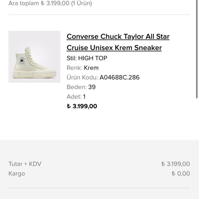 Converse Ayakkabı İncelemede Mağdur Ediyor