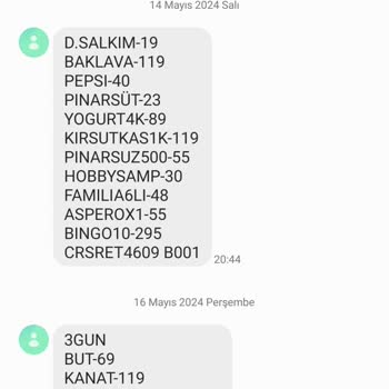 Çarşımpark'tan Mesaj İstemiyorum