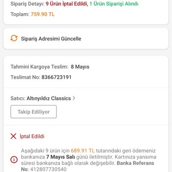 Trendyol Altınyıldız Classics Samimi Olmayan Davranış!