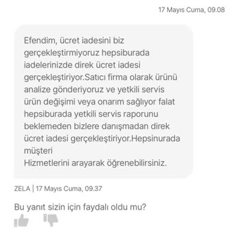 Hepsiburada Elektrikli Scooter Değişim Sureci