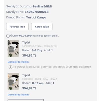 LCW Ürün İade Değişim Yapılmıyor