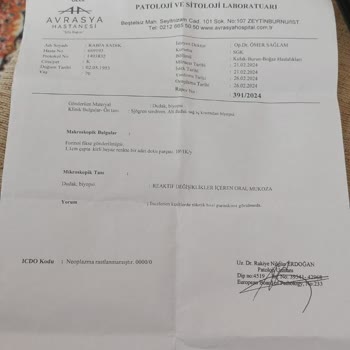 Zeytinburnu Özel Avrasya Hastanesi Yanlış Teşhis Ve Saygısızlık