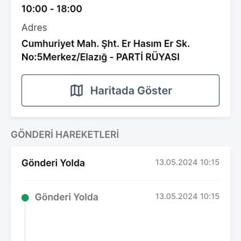 Trendyol Expresste 5 Gündür Hareket Etmeyen Kargo.