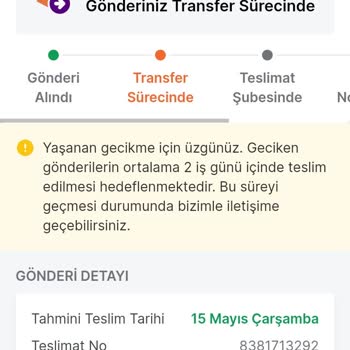 Trendyol Expresste 5 Gündür Hareket Etmeyen Kargo.