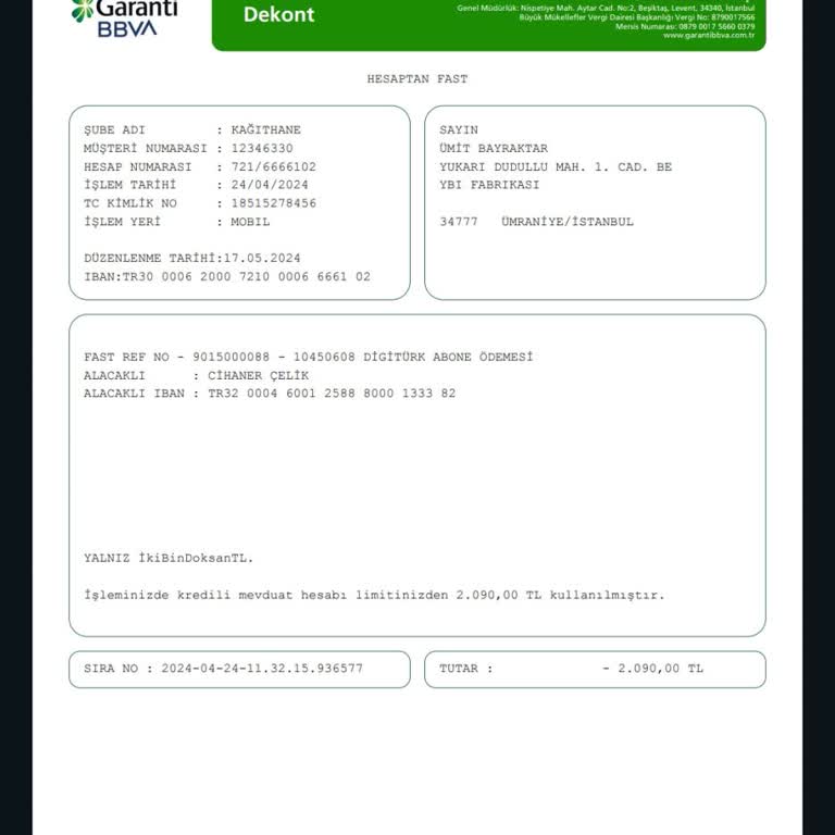 Digiturk İade Bedeli + Ceza Bedeli