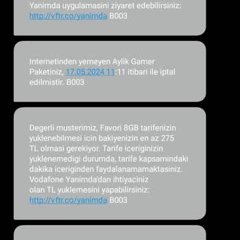 Vodafone Benim Haberim Olmadan Tarifemi Değiştirmiş