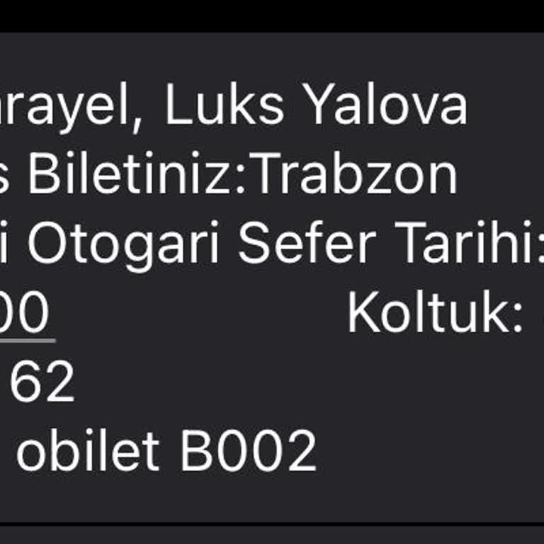 Lüks Yalova Seyahat Otobüs Gecikmesi Ve Müşteri Hizmetleri Sorunu