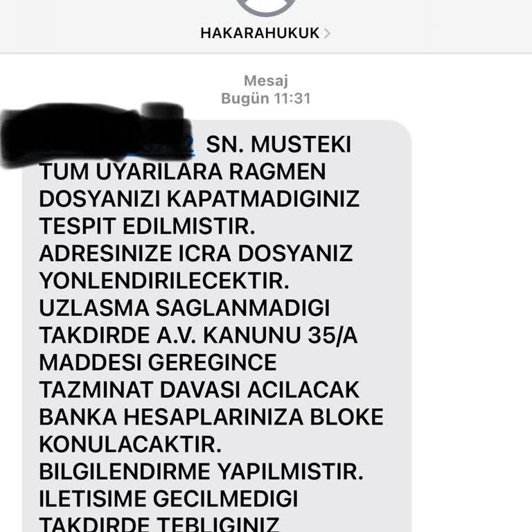 Hakara Hukuk Sebepsiz Açılan Dosya Vs