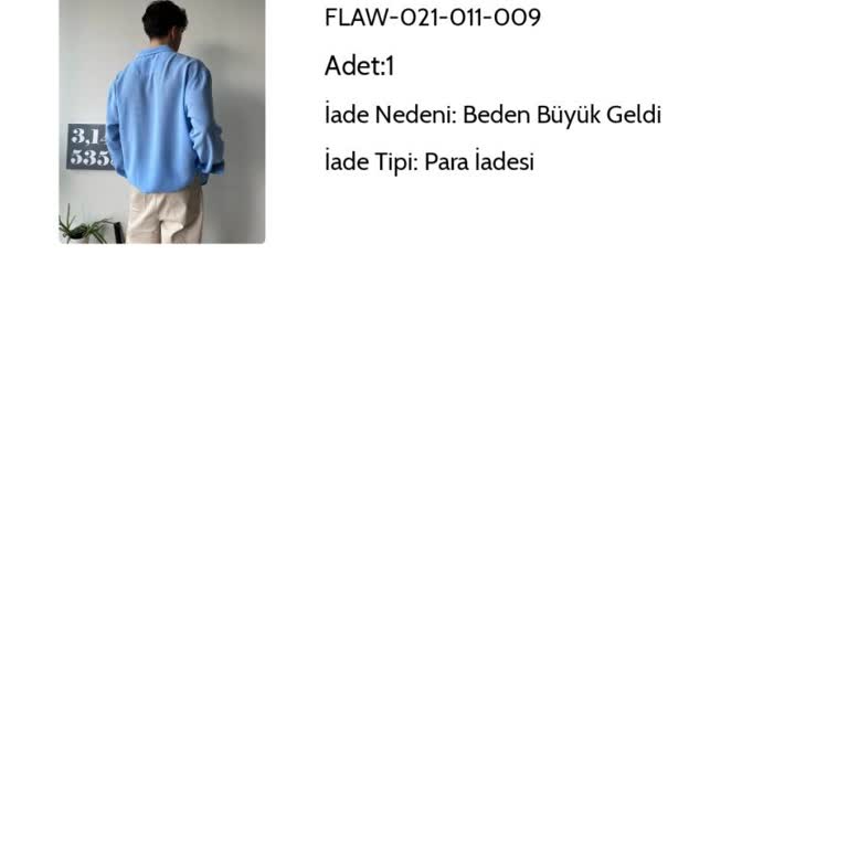 Flawwear Paramı 1 Aydır İade Etmiyor