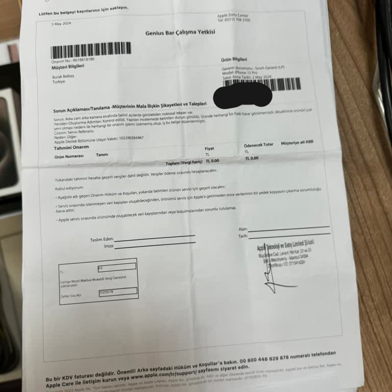 KVK Sorunlu Urunu Sorunsuz Bir Şekilde Gösteriyor