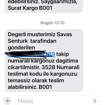 Sürat Kargo Paketi Teslim Etmiyor