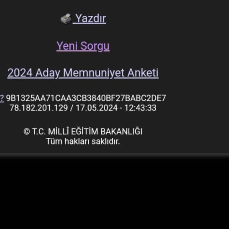 Milli Eğitim Bakanlığı (MEB) Bursluluk İçin Emeğimin Karşılığını İstiyorum