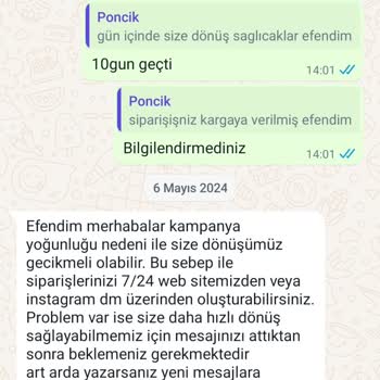 Butik Ponçik Giyim İademi İstiyorum!