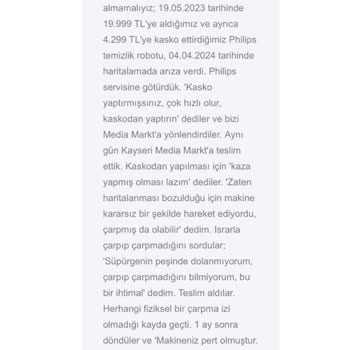 PHILIPS Ev Aletleri Philips'in Garanti Taahhüdünü Yerine Getirmesini Bekliyoruz.