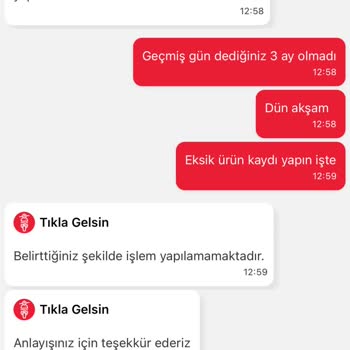 Tıkla Gelsin Aç Kalmış Paramı Ödemiyor