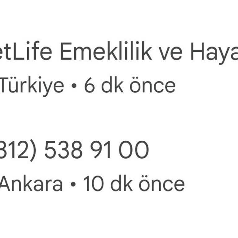 Metlife Emeklilik ve Hayat Müşteri Hizmetlerini Ulaşmak Ölüm...
