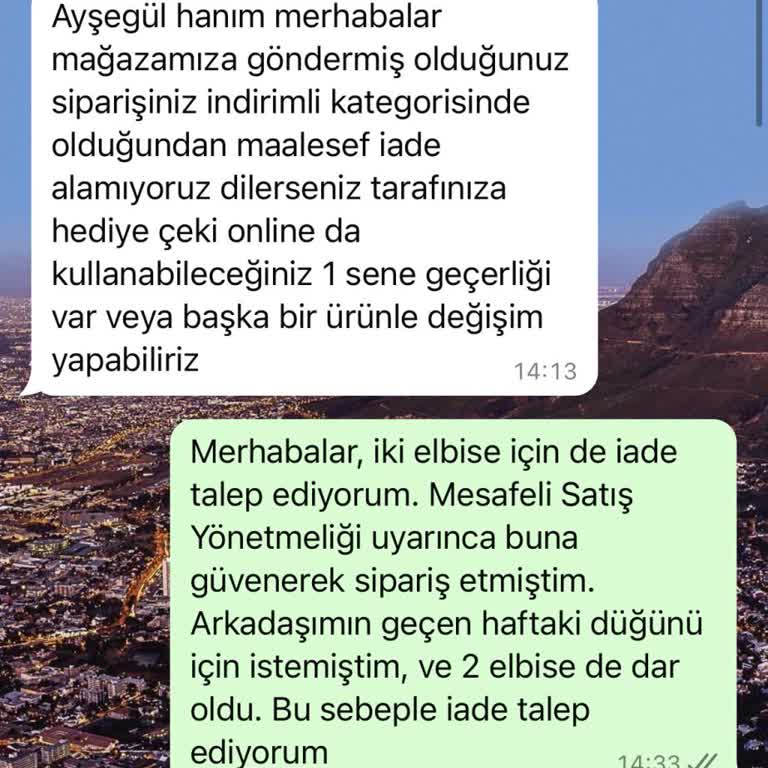 Mysabella Butik, Cayma Hakkı Kullanımını Kısıtlıyor, İade Yapmıyor!