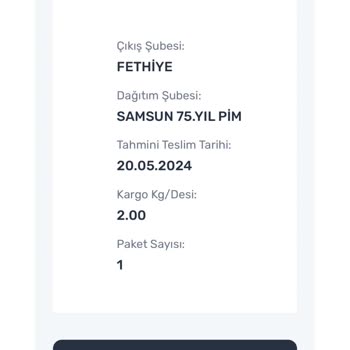 PTT Kargo Fethiye Şikayet! K