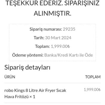 Robo Gönderdiği Ürün Hatalı Ve Ulaşmak İmkansız