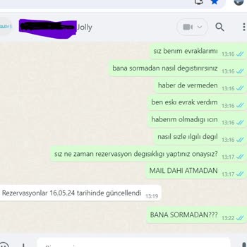 Jolly Tur Tur Değişikliği Şoku Ve Vize Reddi Mağduriyeti