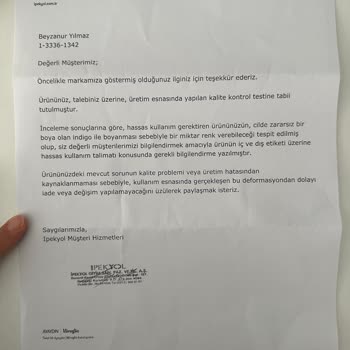 İpekyol Ayıplı Ürünün Arkasında Durmuyor