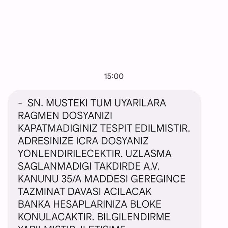 Hakara Hukuk (SMS) Gelen Mesajlar Dan Bıktım