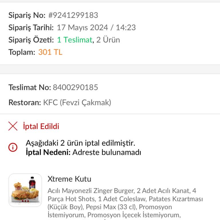 Trendyol Yemek Ve Kuryeleri Kötü Sistemi