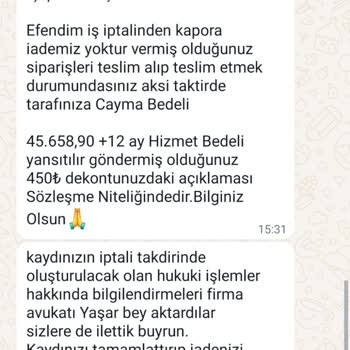 Evde Ekişi Paketleme Evde Paketleme İşinin İptal Edilmemesi