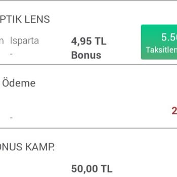 Garanti BBVA 3 Taksit Kampanyası Uygulanmadı.
