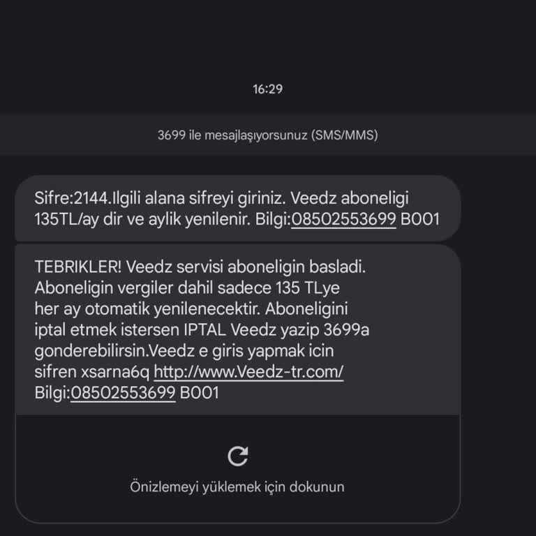 Veedz-tr.com İstem Dışı Üyelik