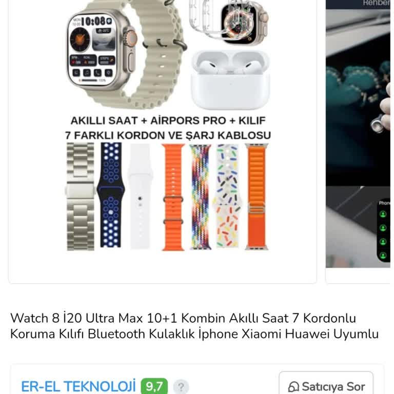 ÇiçekSepeti Akılı Saatin Şarj Almaması