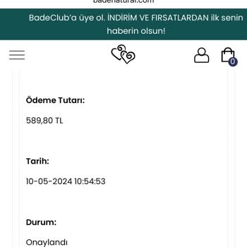 Bade Natural Badenatural.com Kargoyu Göndermiyor Ulaşılamıyor