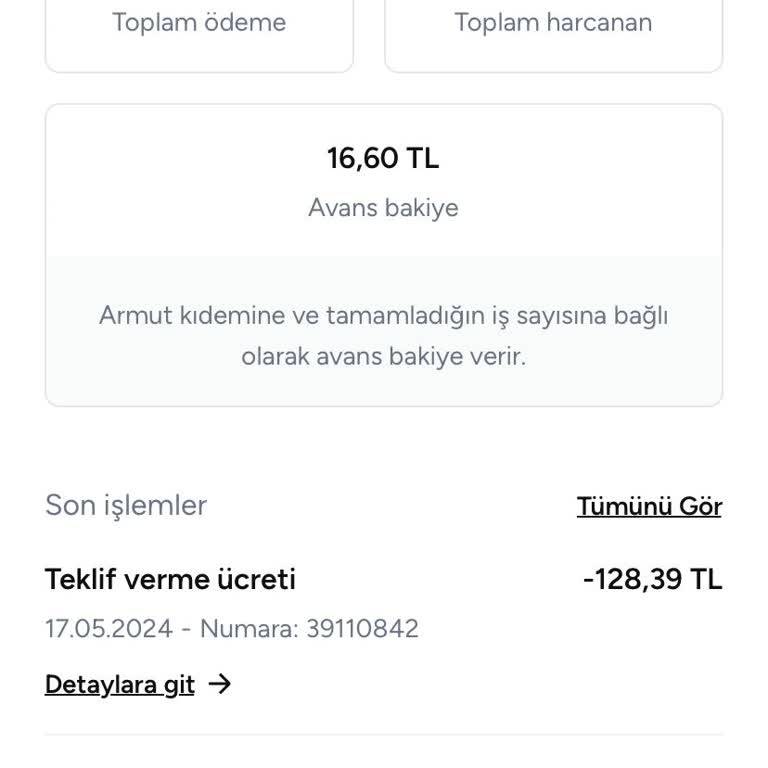 Armut Uygulaması Problemi Çözüm Talebi