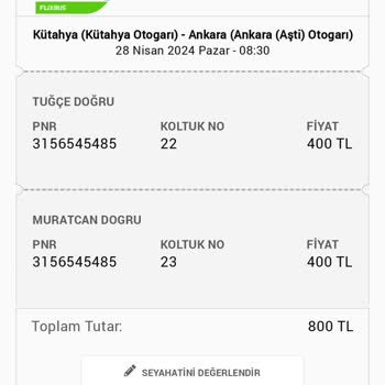 Obilet Para İadesi Yapılmadı