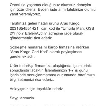 A101 Ürün İade Mağduriyeti!