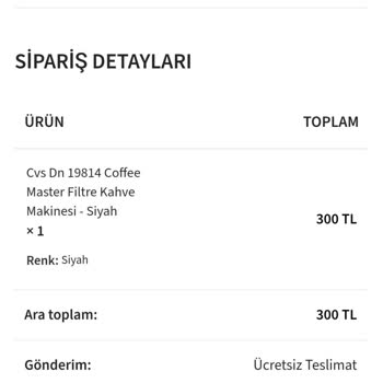 istebunu.com Filtre Kahve Makinesi Satın Alma Sürecinde Yaşanan İletişim Sorunları