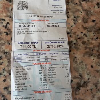 İBB - İstanbul Büyükşehir Belediyesi Su Faturam Yüksek Geldi