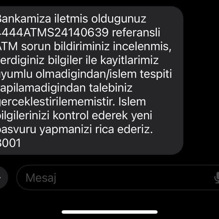 Ziraat ATM Paramı Aldı Hesaba Yatırmadı.
