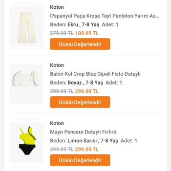 Trendyol Eksik Ürün Gönderiyor Arkasında Durmuyor.