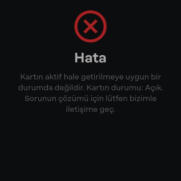 Papara Kart Aktivasyon Sorunu