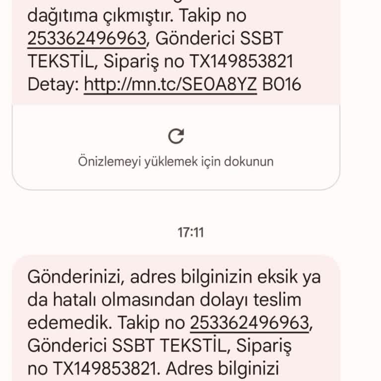 MNG Kargo Adres Bilgimde Sıkıntı Olduğunu Söylüyor