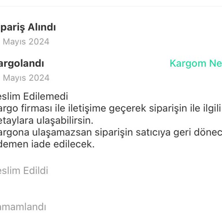 Taşdelen Sürat Kargo Sipariş Getirmiyor Telefonu Açmıyor